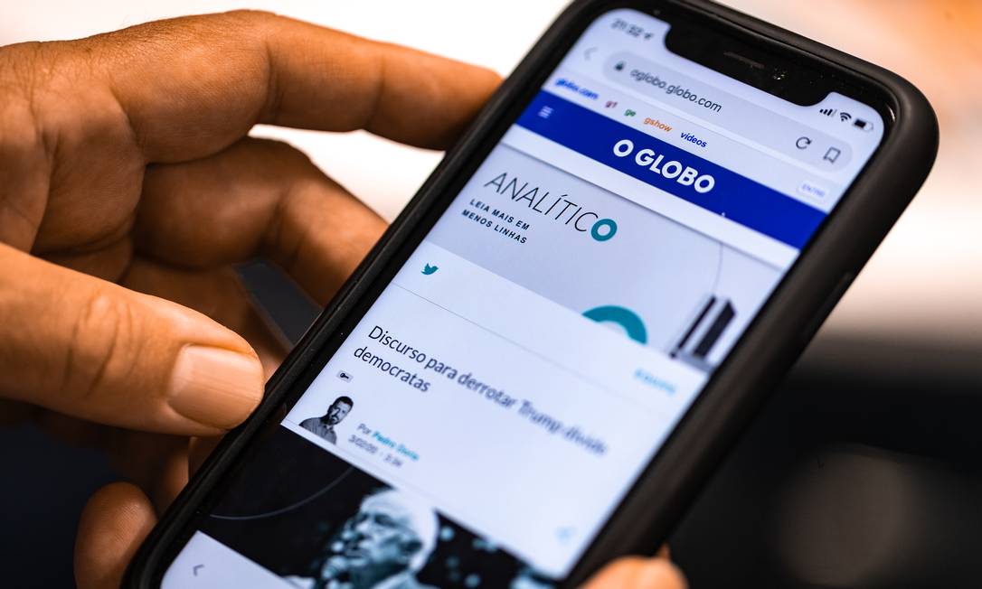 O GLOBO lança amanhã o Analítico, uma plataforma digital de análises que levará ao leitor, em tempo real Foto: Roberto Moreyra / Agência O Globo