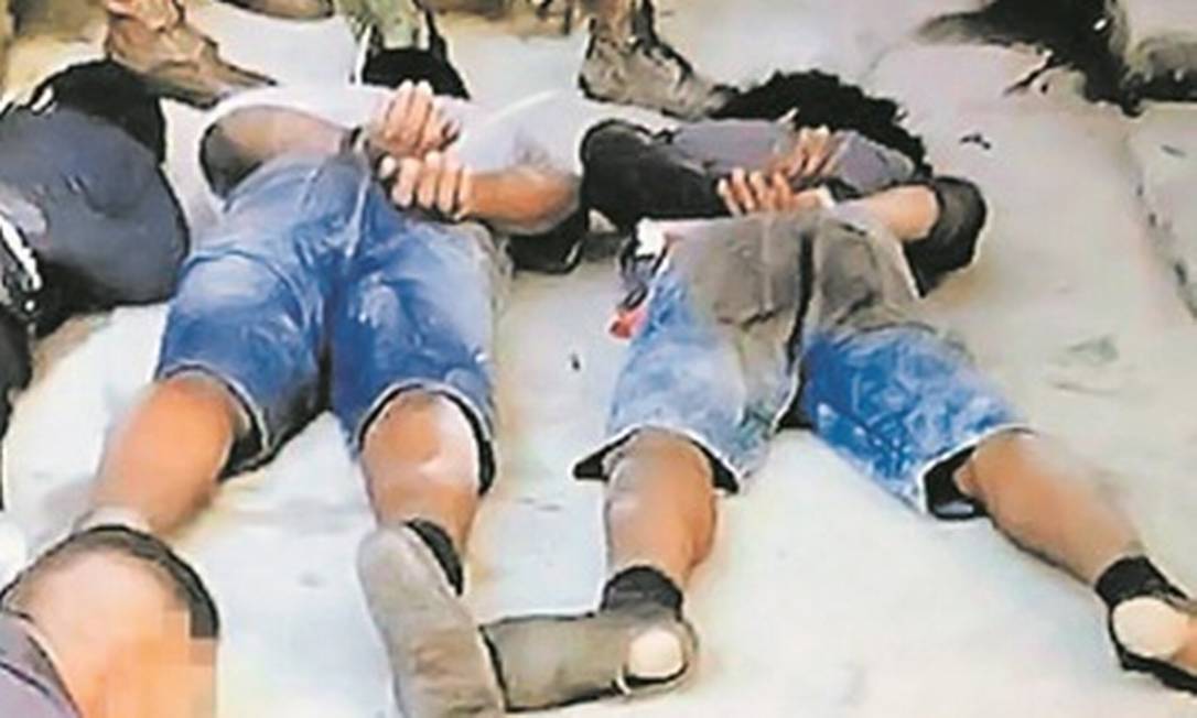 Grupo foi capturado durante a intervenção federal no Rio Foto: Reprodução