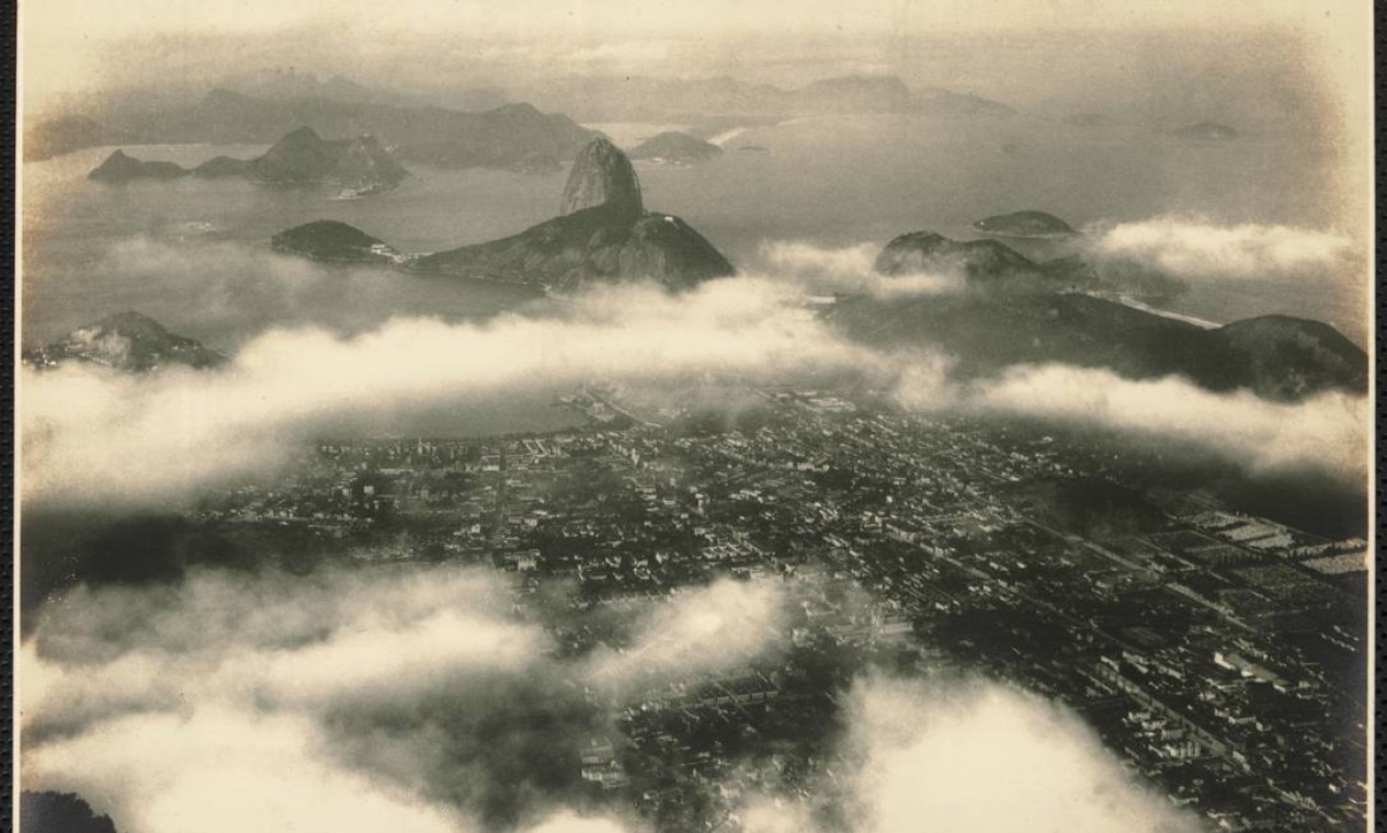 Foto do Rio antigo visto do Alto do Corcovado Foto: Arquivo Nacional