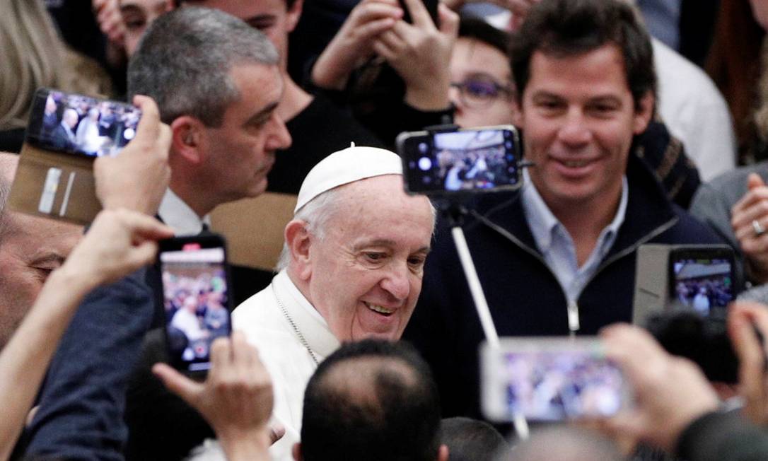 O Papa Francisco no Vaticano na última quarta-feira (5) Foto: GUGLIELMO MANGIAPANE / REUTERS
