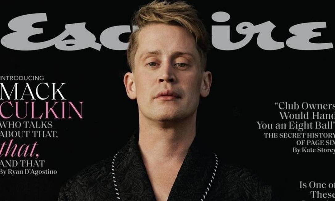 Macaulay Culkin na capa da 'Esquire' Foto: Reprodução