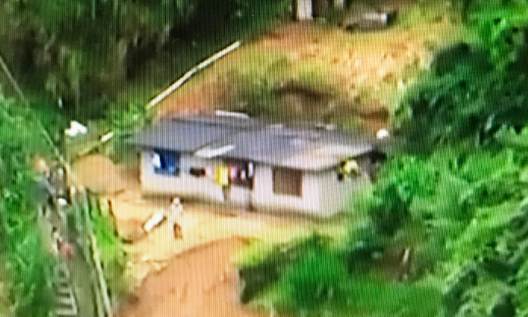 A área onde ocorreu o deslizamento Foto: TV Globo / Reprodução