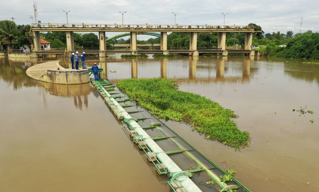 Captação de agua do Guandu no Rio Botas Foto: Pablo Jacob/04-02-2020 / Agência O Globo