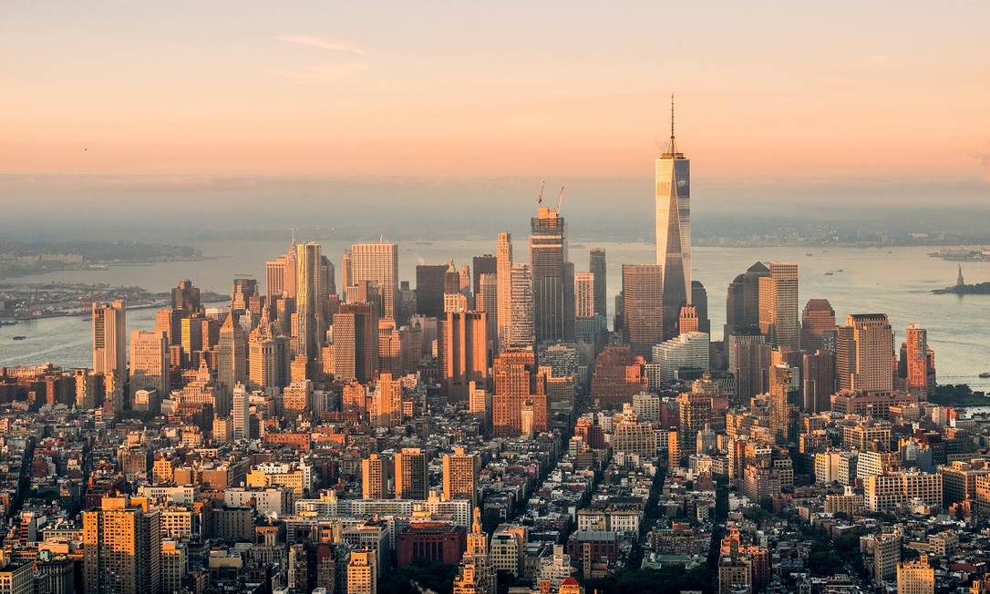Parte da ilha de Manhattan vista a partir do observatório do Empire State Building, em Nova York Foto: Julienne Schaer / NYC & Company / Divulgação
