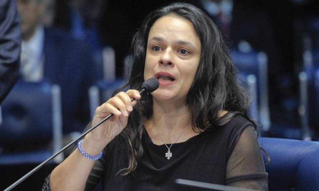 Janaina Paschoal no julgamento do impeachment de Dilma Rousseff em 2016; ela foi eleita deputada estadual em SP com votação recorde Foto: Pedro França / Agência Senado
