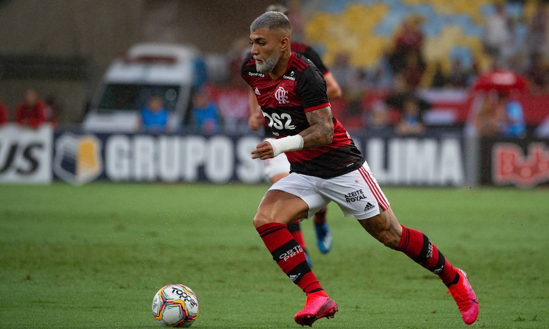 Gabigol atuando contra o Boavista Foto: Alexandre Vidal e Paula Reis/Flamengo 