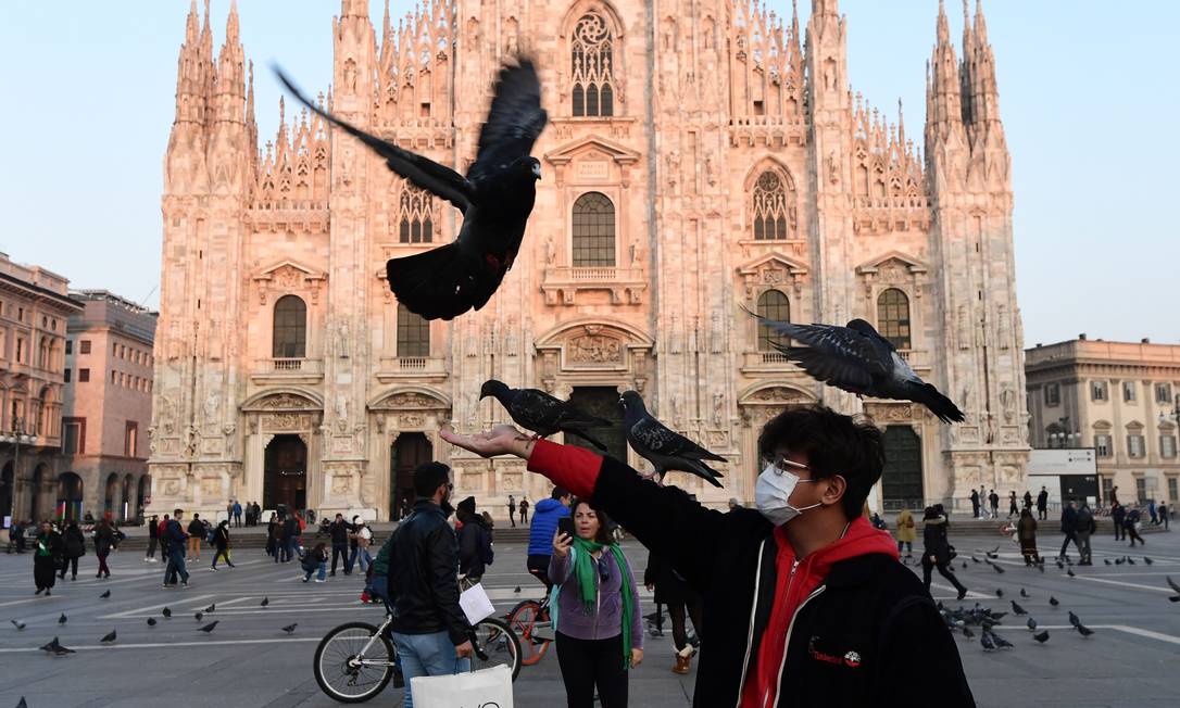 A Itália é o lugar com mais casos de coronavírus na Europa Foto: Miguel Medina / AFP