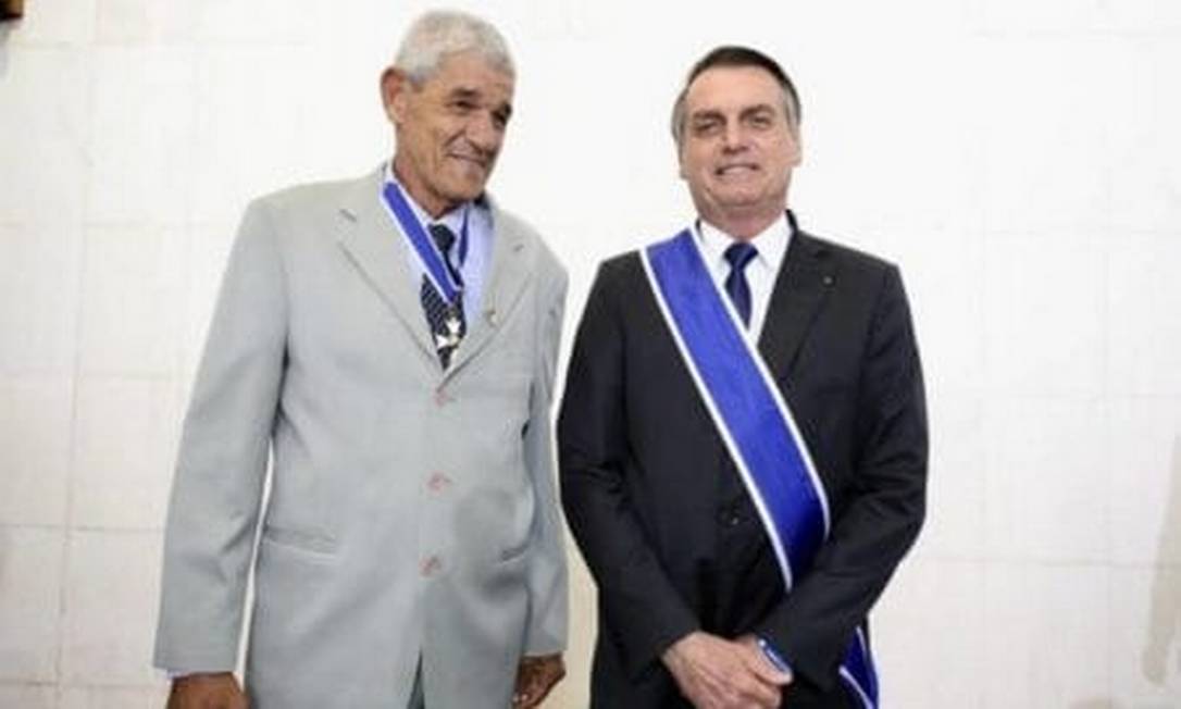 Waldir Ferraz e Jair Bolsonaro Foto: Coluna Guilherme Amado/Agência O Globo