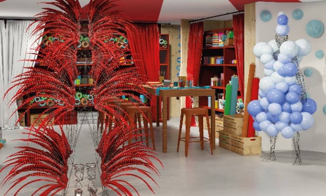 Uma das salas do espaço Carnaval Tour Rio será dedicada a fantasias e adereços Foto: Riotur / Divulgação
