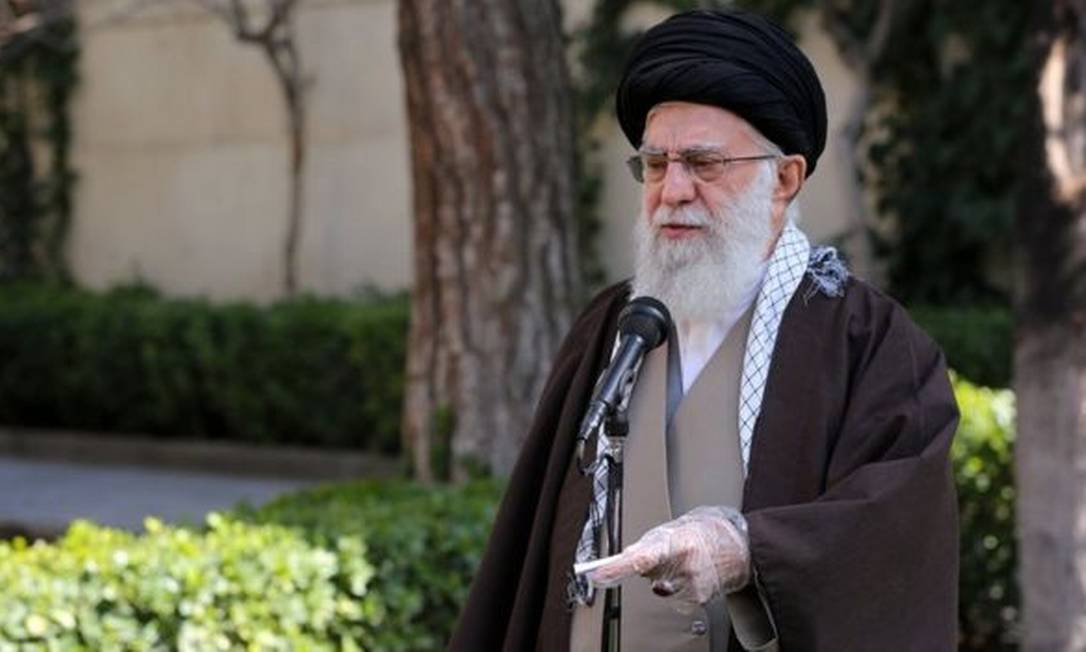 O líder supremo do Irã, o aiatolá Ali Khamenei, em foto de arquivo Foto: AFP