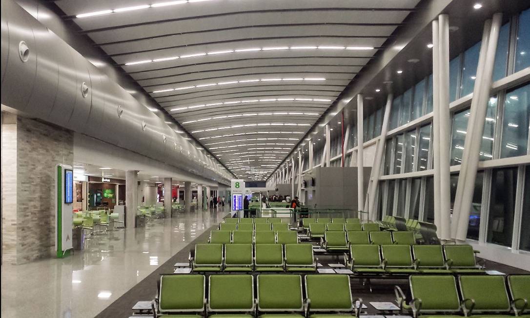 Saguão do Aeroporto Internacional de Natal, em São Gonçalo do Amarante (RN) Foto: Reprodução/Site oficial
