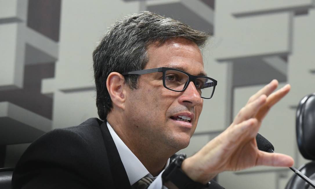 Campos Neto anunciou um pacote de medidas para fortalecer o sistema financeiro Foto: Marcos Oliveira / Marcos Oliveira/Agência Senado