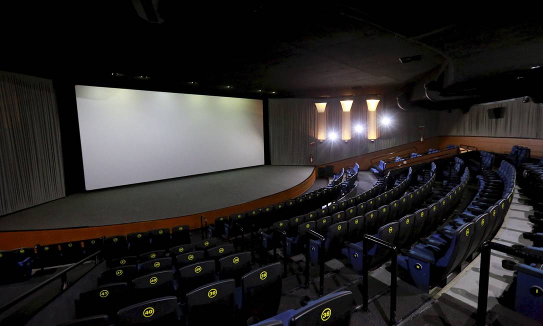 Sala do Cine Roxy, em Copacabana, em foto de setembro de 2018 Foto: Marcos Ramos / Agência O Globo