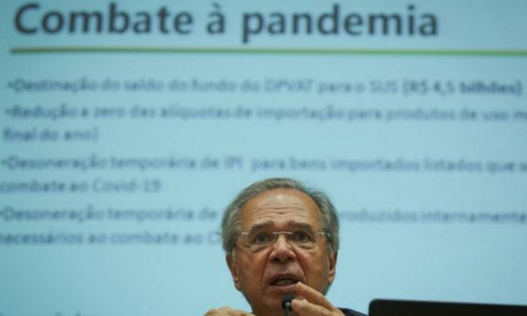 Ministro da Economia, Paulo Guedes Foto: ANDRE COELHO/GETTY IMAGES