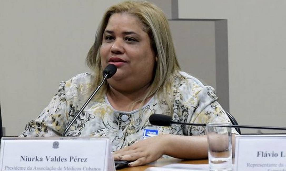 Niurka Perez, representante da associação de médicos cubanos que ficaram no Brasil (Aspromed) Foto: Agência Senado