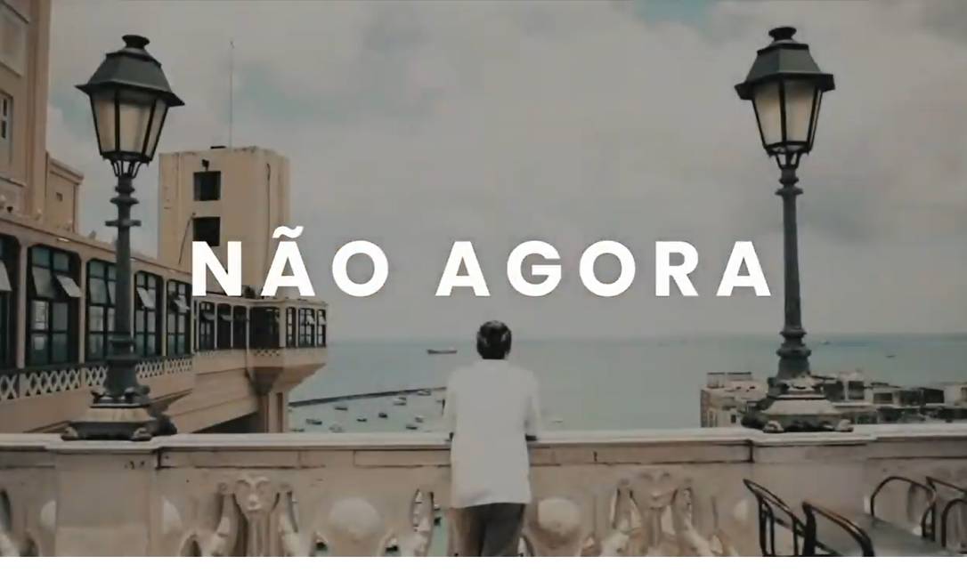 Frame do vídeo promocional do turismo de Salvador, pedindo para que viajantes deixem para visitar a cidade após a pandemia do coronavírus Foto: Reprodução / Youtube