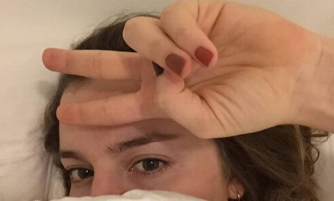 Alice Wegmann, atriz, em postagem no Instagram: desabafo sobre o que é ter coronavírus Foto: Reprodução