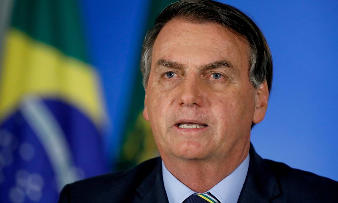 Presidente, Jair Bolsonaro, em pronunciamento sobre novo coronavírus em rede nacional Foto: Isac Nóbrega / PR