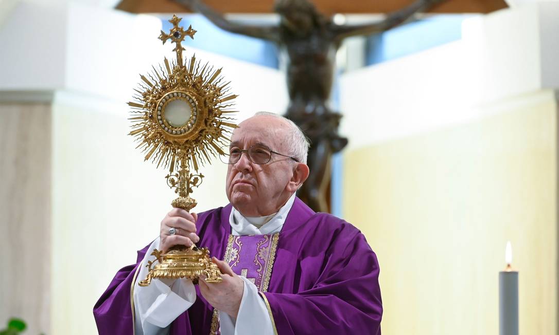 Papa Francisco testou novamente negativo para o coronavírus Foto: Vatican Media / AFP