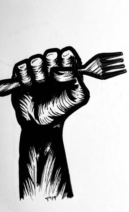 A arte Alissa Ohara para o movimento Comida de Resistência Foto: Reprodução