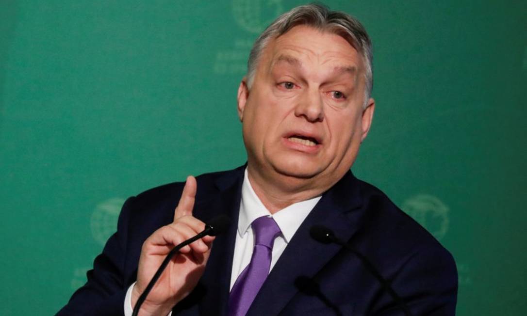 Premier húngaro, Viktor Órban, durante evento em Budapeste Foto: Bernadett Szabo / REUTERS / 10-03-2020
