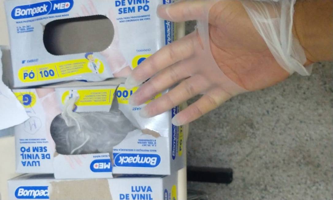 Agentes da Guarda Municipal denunciam condições de materiais recebidos durante pandemia de coronavírus Foto: Reprodução