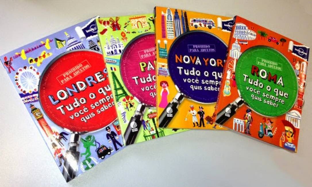 Livros da série "Tudo o que você gostaria de saber", dos guias Lonely Planet, voltada para crianças Foto: Reprodução / 1001roteirinhos