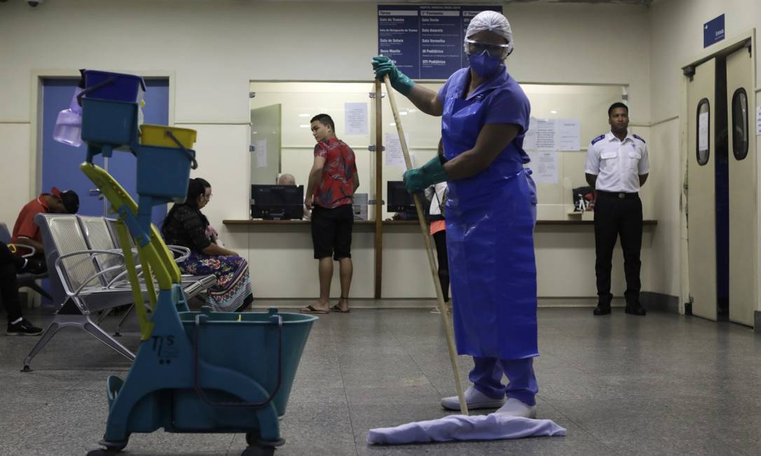 Hospital municipal Miguel Couto, na Gávea: clima é de apreensão Foto: Luiza Moraes / Agência O Globo