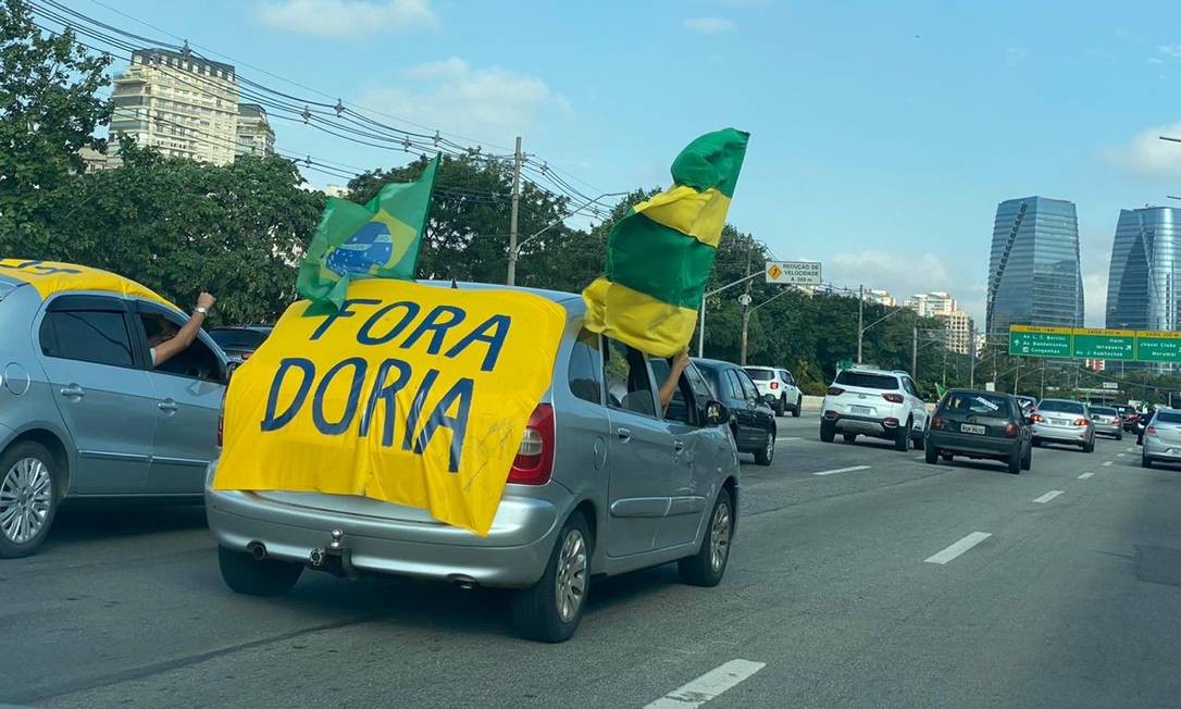 Contrariando orientações da OMS, apoiadores de Bolsonaro protestam ...