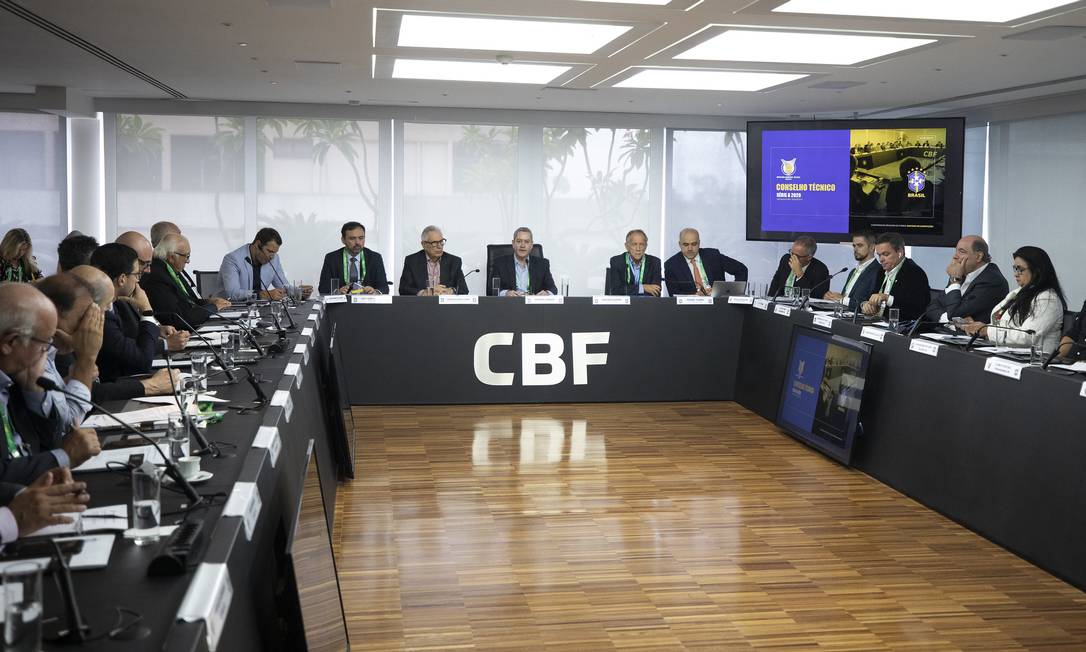Conselho técnico da Série A na CBF Foto: Lucas Figueiredo/CBF