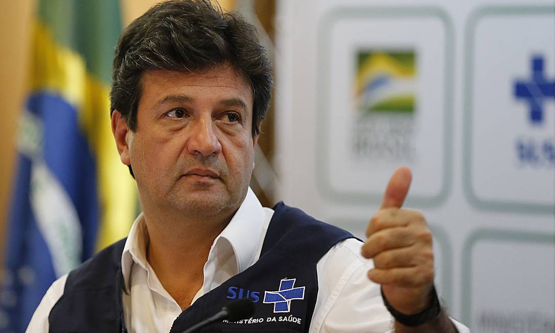 Entrevista coletiva do ex-ministro da Saúde, Luiz Henrique Mandetta Foto: Jorge William / Agência O Globo