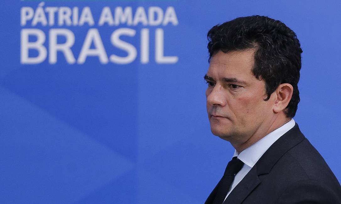 Moro participates in the press conference, on April 13, to announce the epidemiological bulletin on Covid-19 in the country Photo: Jorge William / Agência O Globo 