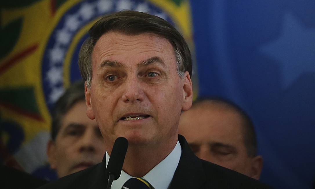 O presidente Jair Bolsonaro no Palácio do Planalto Foto: Jorge William / Agência O Globo