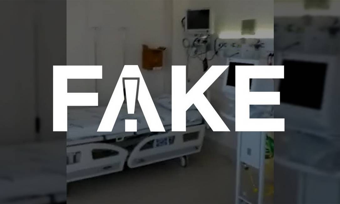 É #FAKE que enfermeira foi demitida na Bahia por filmar UTI vazia Foto: Reprodução