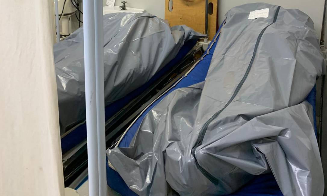 UPA da Maré tinha cinco corpos acumulados nesta segunda-feira Foto: Reprodução
