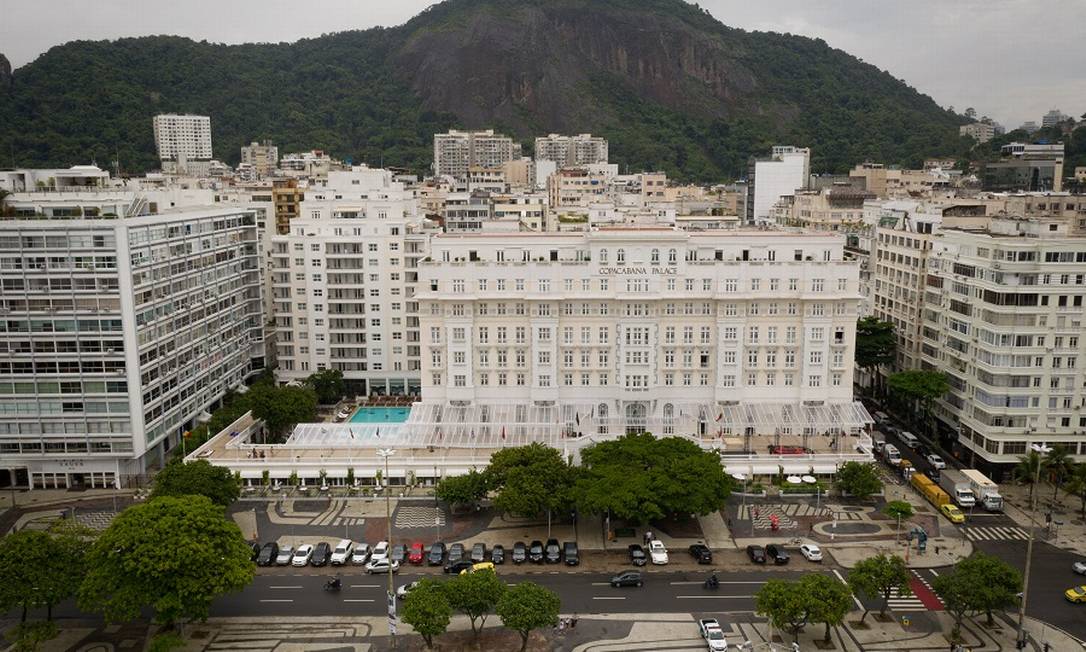 Copacabana Palace: fechado devido à pandemia. Foto: Pablo Jacob / Agência O Globo