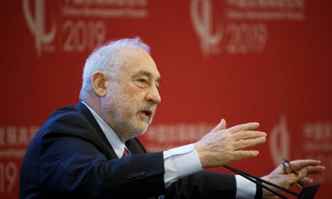 Prêmio Nobel de Economia Joseph Stiglitz em Pequim, em 24/03/2019 Foto: Thomas Peter / Reuters