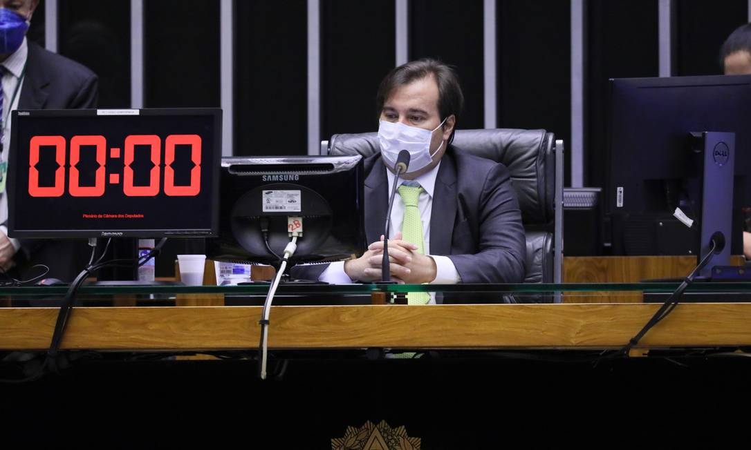 Rodrigo Maia preside sessão da votação do Orçamento de Guerra Foto: Najara Araujo / Câmara dos Deputados