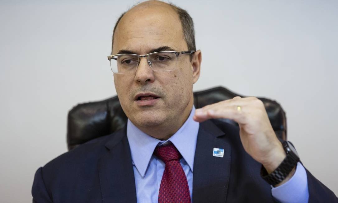 Governador Wilson Witzel durante uma reunião 14-8-2019 Foto: Leo Martins / Agência O Globo