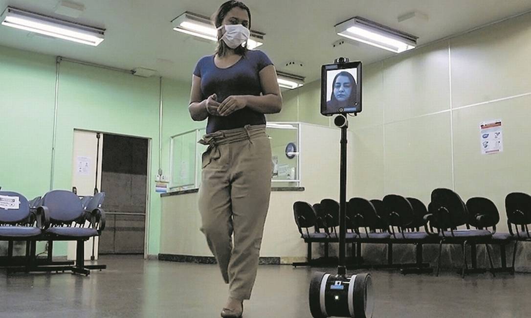 Hospital das Clínicas em São Paulo usa robôs na luta contra o coronavírus Foto: Divulgação