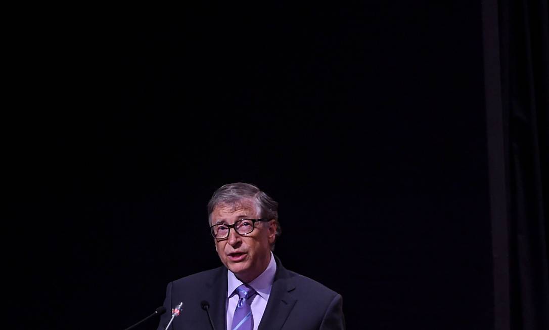 Bill Gates, cofundador da Microsoft e criador da Fundação Bill e Melinda Gates Foto: Money Sharma / AFP