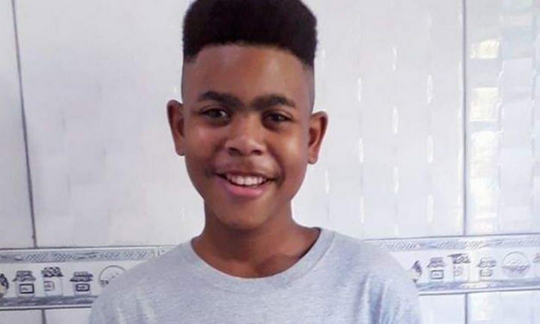 Ao adolescente João Pedro foi baleado durante operação policial no Salgueiro, em São Gonçalo Foto: Reprodução