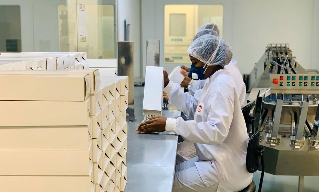 Laboratório Químico Farmacêutico do Exército (LQFEx) intensificou a produção do medicamento cloroquina, defendido por Bolsonaro Foto: Divulgação