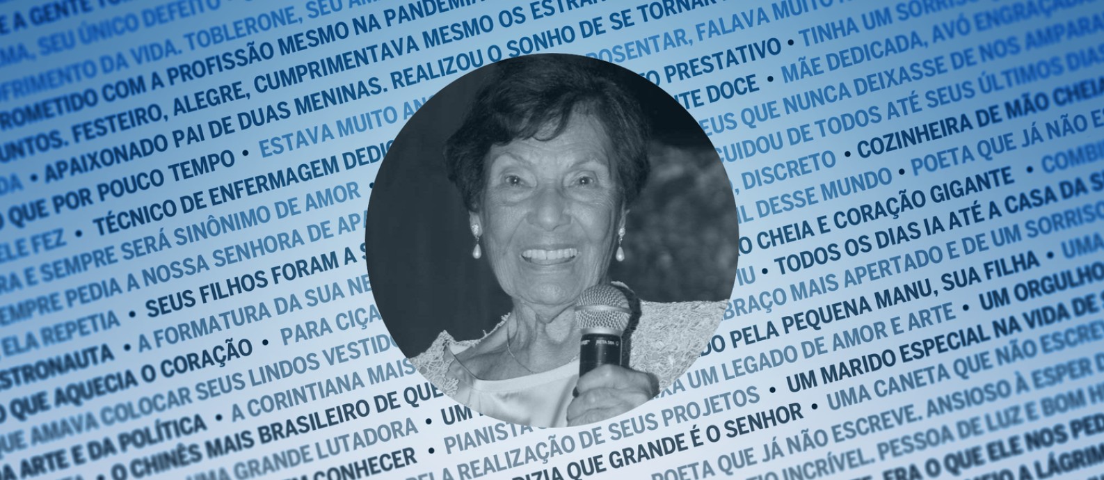 Yvonne Martins Teixeira, de 103 anos, que morreu vítima da Covid-19 Foto: Arquivo pessoal