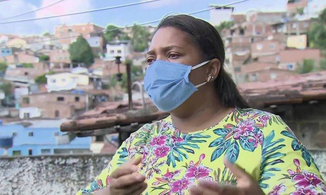 Mirtes Renata Souza é mãe do menino Miguel, de 5 anos, morto ao cair do 9° andar de um prédio no Centro de Recife, na terça-feira Foto: Reprodução / TV Globo