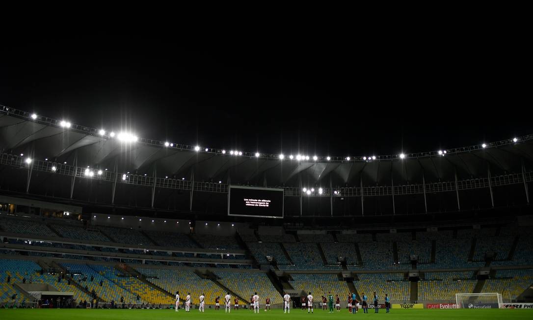 Visão geral do Maracanã antes de Bangu x Flamengo Foto: MAURO PIMENTEL / AFP