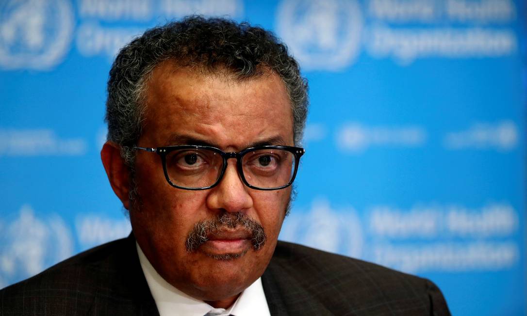 O diretor-geral da OMS, Tedros Adhanom Foto: Denis Balibouse / REUTERS/28-02-2020