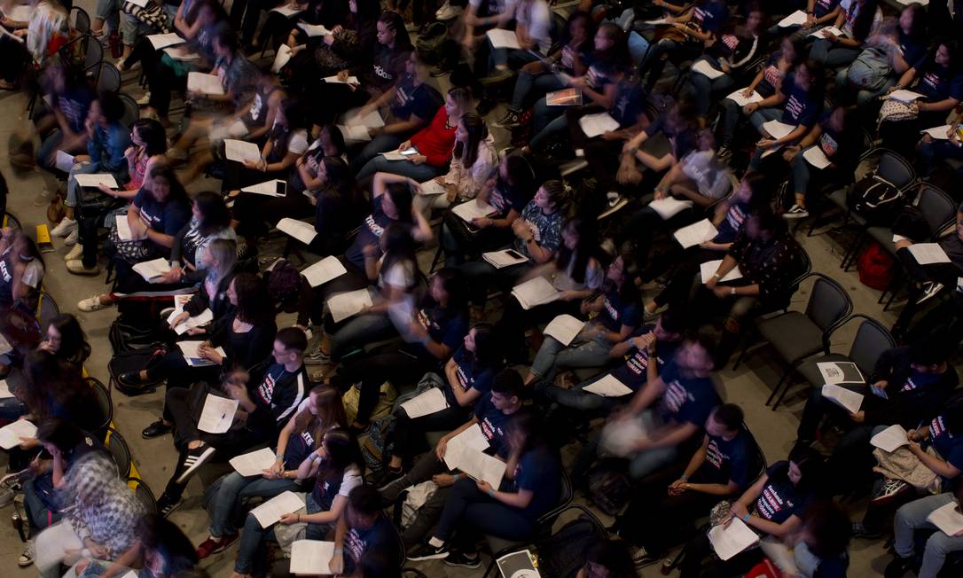 Aulão para prova do Enem: estudantes pensam em desistir do exame Foto: Márcia Foletto/1-11-2019