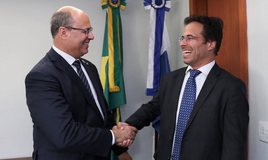 Governador Wilson Witzel e o então Procurador-Geral do Estado, Marcelo Lopes Foto: Claunir Tavares/Divulgação PGE-RJ - 08.01.2019