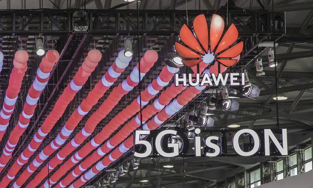 A Huawei é alvo de uma campanha internacional promovida por Washington contra sua participação em redes 5G Foto: Qilai Shen / Bloomberg